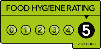 image of the food hygiene rating.  rated 5. 
