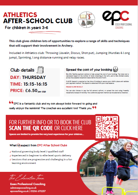 KS2 Summer Term Athletics Club